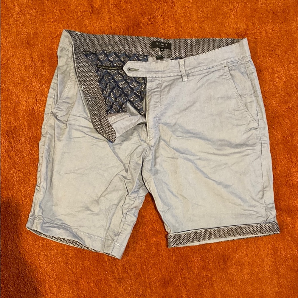 Ted Baker - Men's Light Blue/ gray Shorts